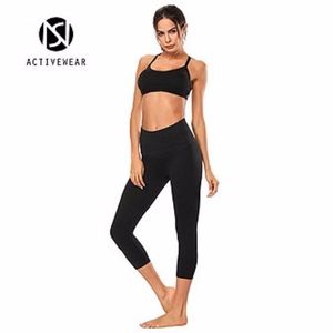 NS Activewear Capri Compression Black Leggings